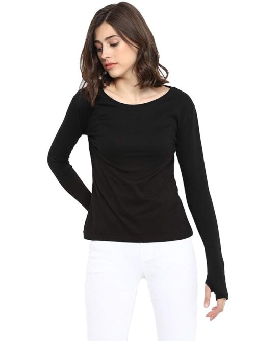 Women’s Long Sleeve Thumbopen Tshirt