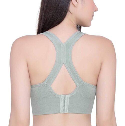 Padded Non Wired Racer Back Sports Bra